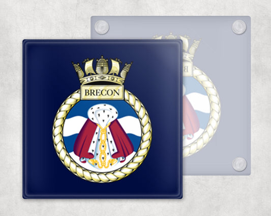 HMS Brecon - Glass Coaster