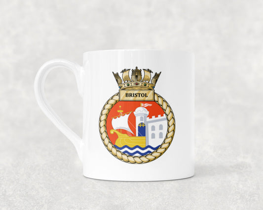HMS Bristol - Bone China Mug