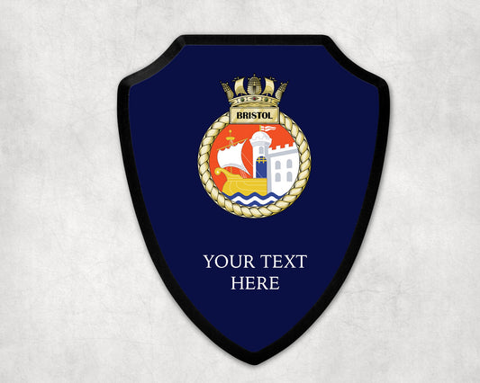 HMS Bristol - Royal Navy Printed Wall Shield