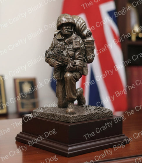 British Forces Kneeling Soldier Figurine