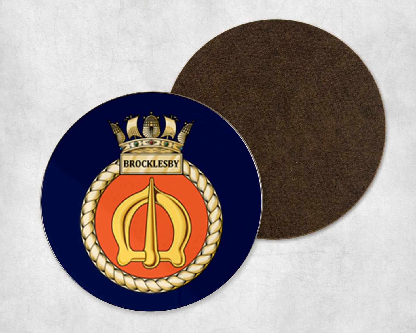 HMS Brocklesby - Round Coaster Set