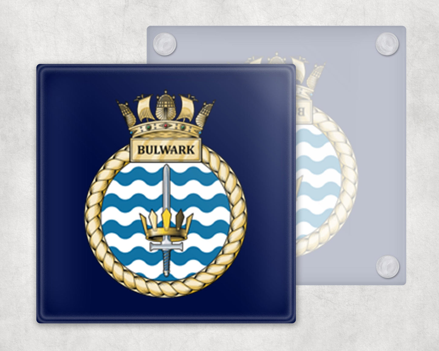 HMS Bulwark - Glass Coaster
