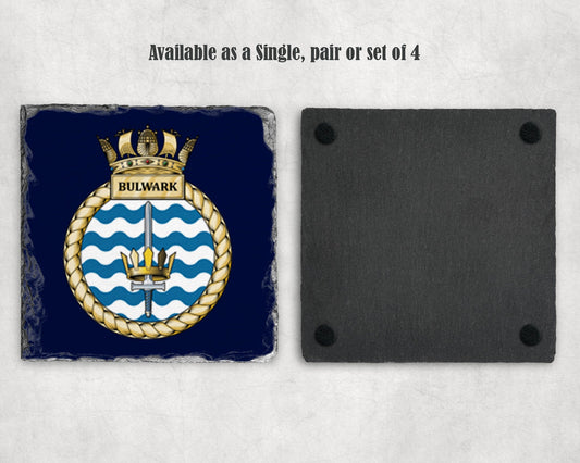 HMS Bulwark - Slate Coaster