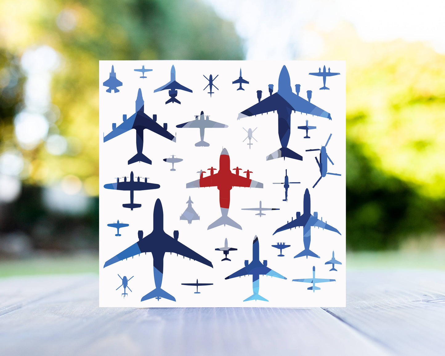Gillian Jones Designs - Aircraft of the Royal Air Force Greeting Card
