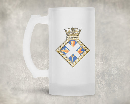 HMS Caledonia - Frosted Stein/Tankard/Beer Mug - Frosted Stein/Tankard/Beer Mug