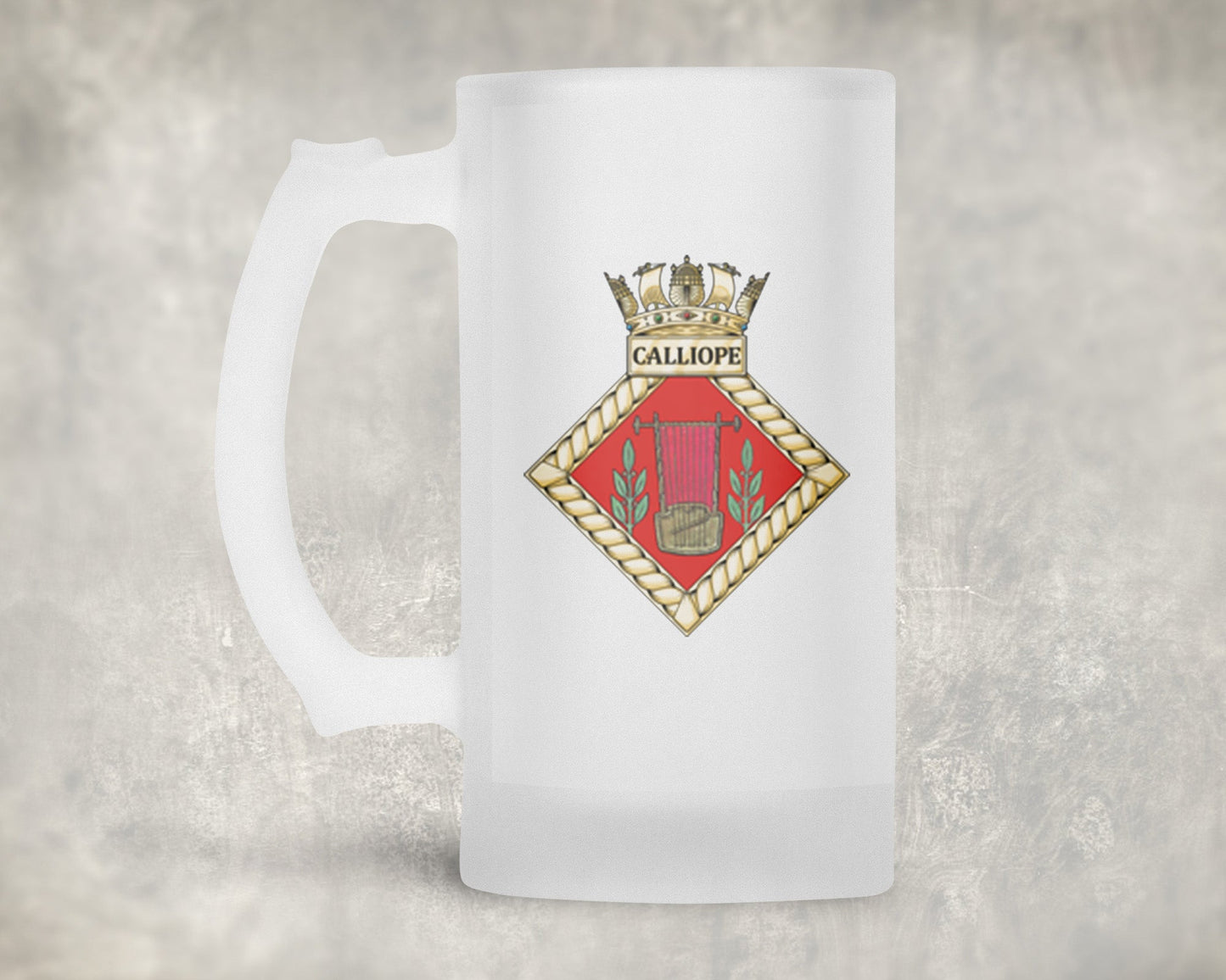 HMS Calliope - Frosted Stein/Tankard/Beer Mug - Frosted Stein/Tankard/Beer Mug