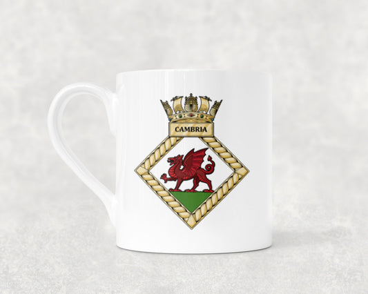 HMS Cambria - Bone China Mug