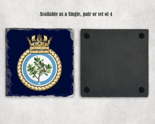 HMS Campbeltown - Slate Coaster