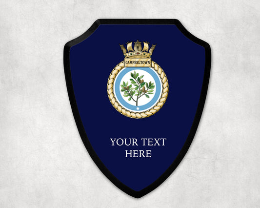 HMS Campbeltown - Royal Navy Printed Wall Shield