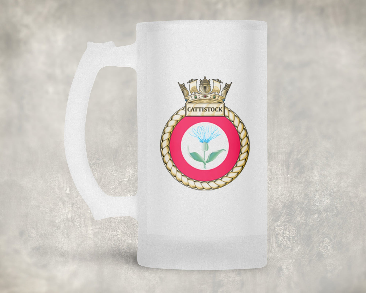 HMS Cattistock - Frosted Stein/Tankard/Beer Mug - Frosted Stein/Tankard/Beer Mug