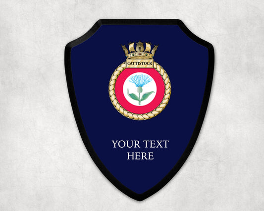 HMS Cattistock - Royal Navy Printed Wall Shield