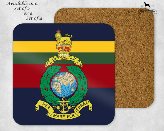 Royal Marines Corps Crest - Coaster Set