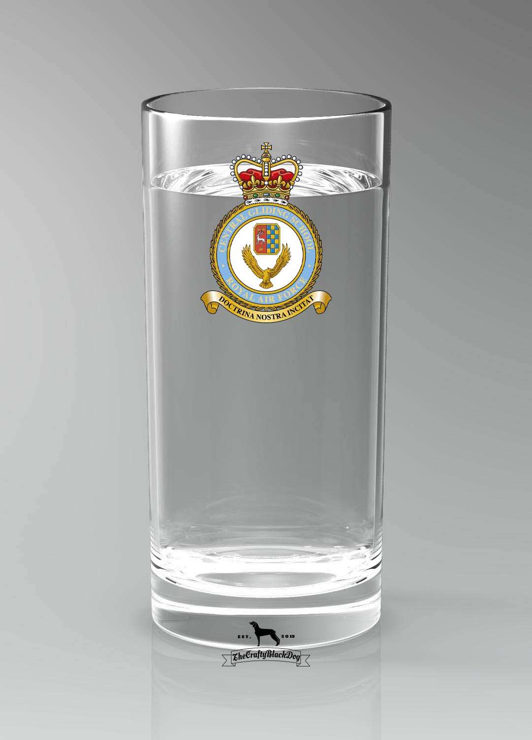 Central Gliding School RAF - Straight Gin/Mixer/Water Glass