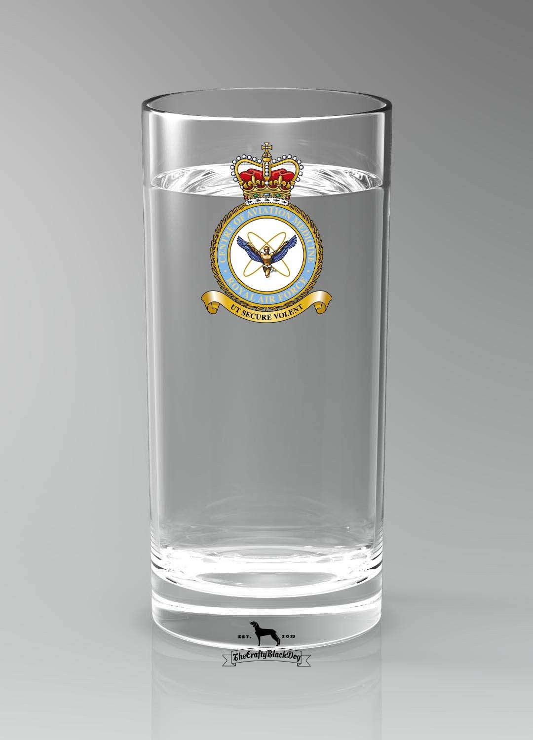 Centre of Aviation Medicine RAF - Straight Gin/Mixer/Water Glass