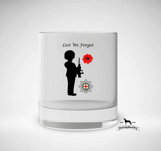 Lest We Forget - Coldstream Guards - Whiskey/Spirit Glass