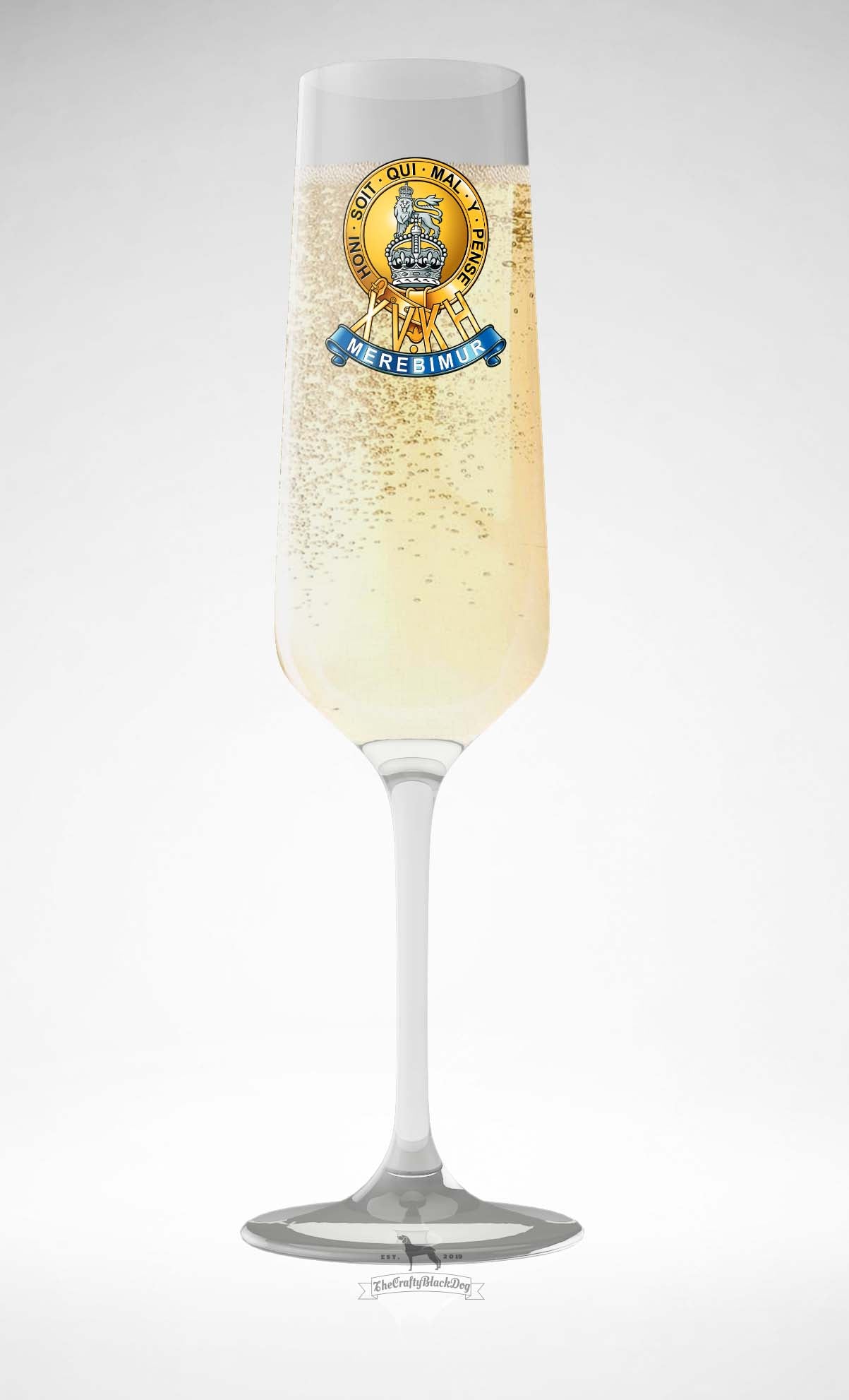 15th The King's Hussars - Champagne/Prosecco Flute