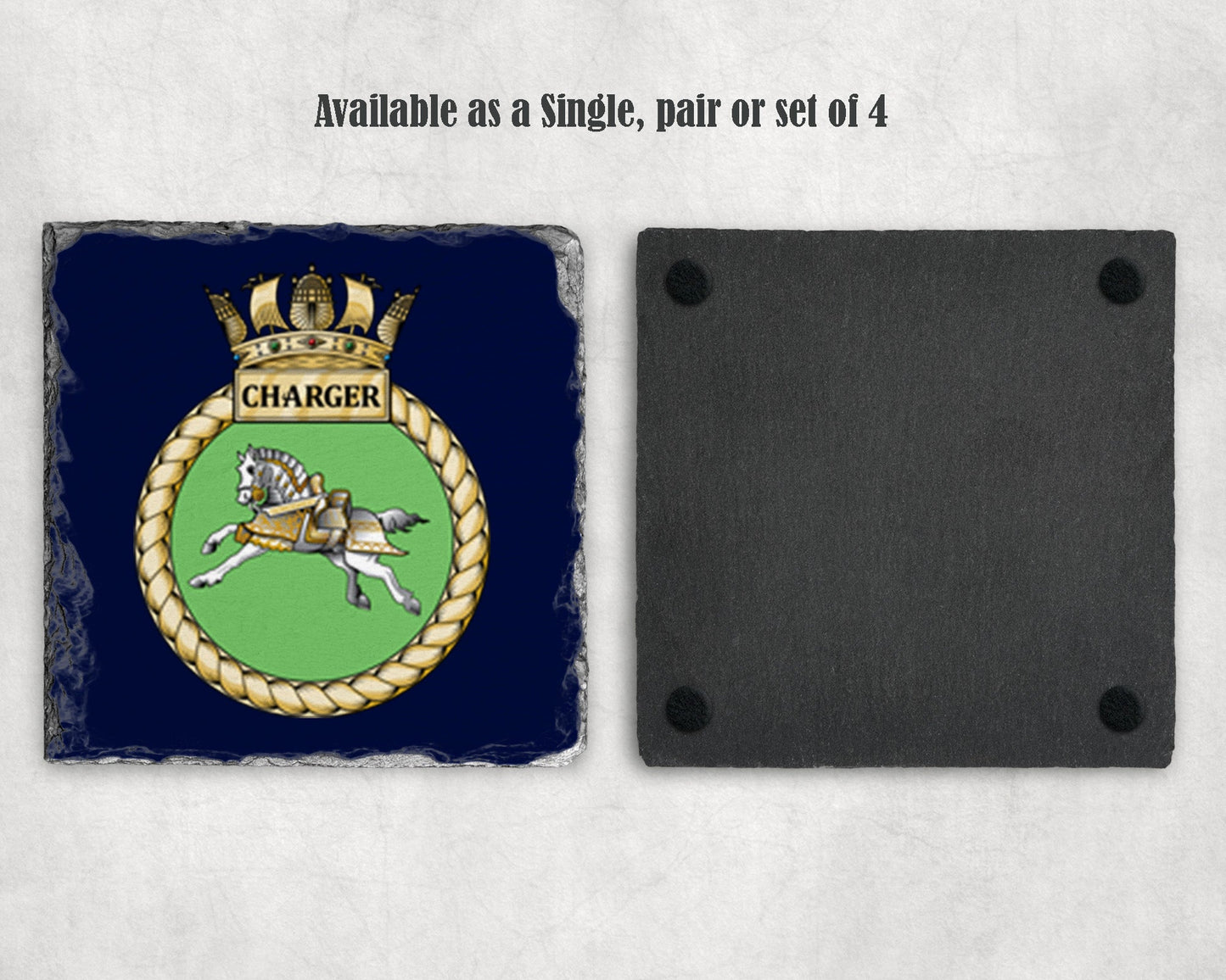 HMS Charger - Slate Coaster