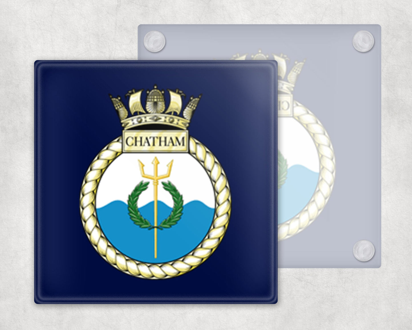 HMS Chatham - Glass Coaster