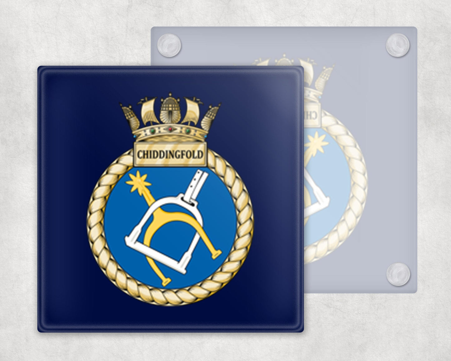 HMS Chiddingfold - Glass Coaster