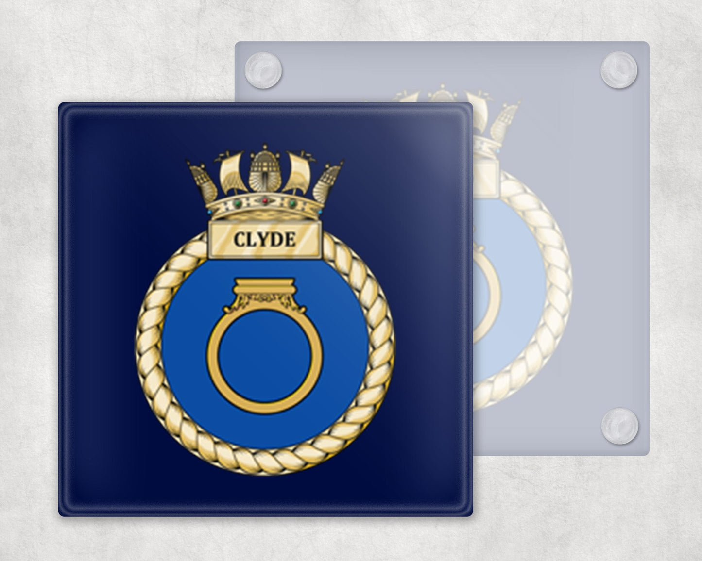 HMS Clyde - Glass Coaster