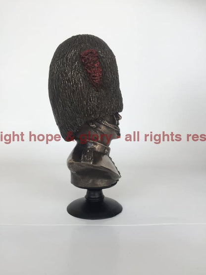 Coldstream Guards Bust Cold Cast Bronze Military Statue Sculpture
