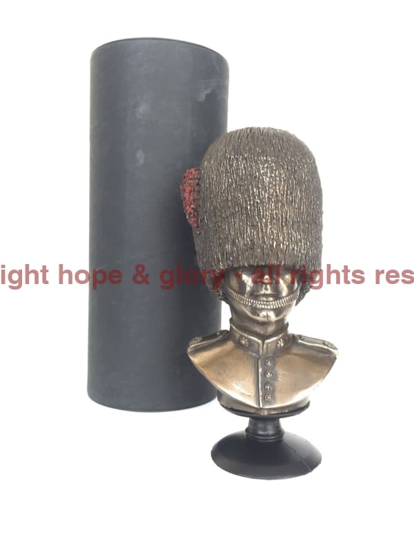 Coldstream Guards Bust Cold Cast Bronze Military Statue Sculpture
