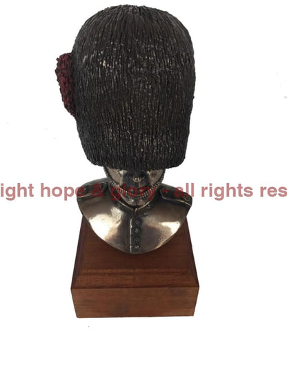 Coldstream Guards Bust Cold Cast Bronze Military Statue Sculpture