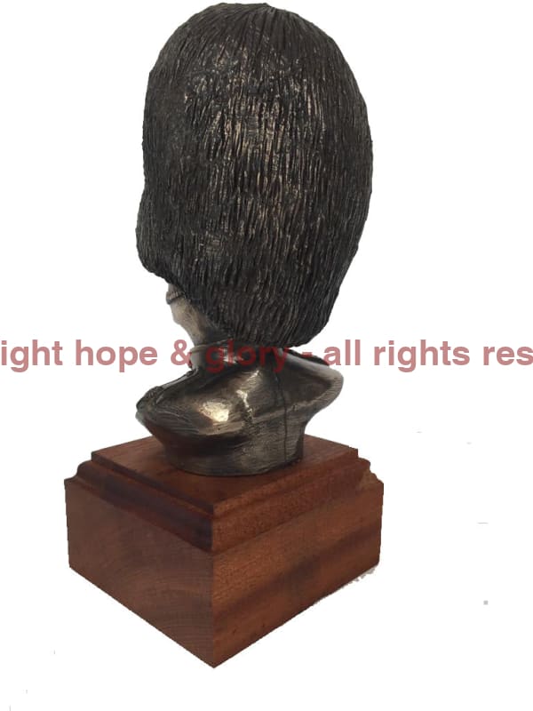 Coldstream Guards Bust Cold Cast Bronze Military Statue Sculpture