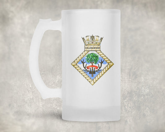 HMS Collingwood - Frosted Stein/Tankard/Beer Mug - Frosted Stein/Tankard/Beer Mug