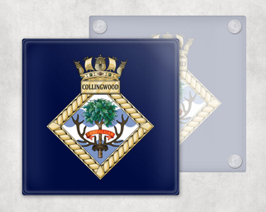 HMS Collingwood - Glass Coaster