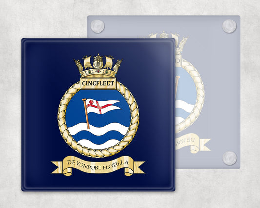 Commander Devonport Flotilla - Comdevflot - Glass Coaster