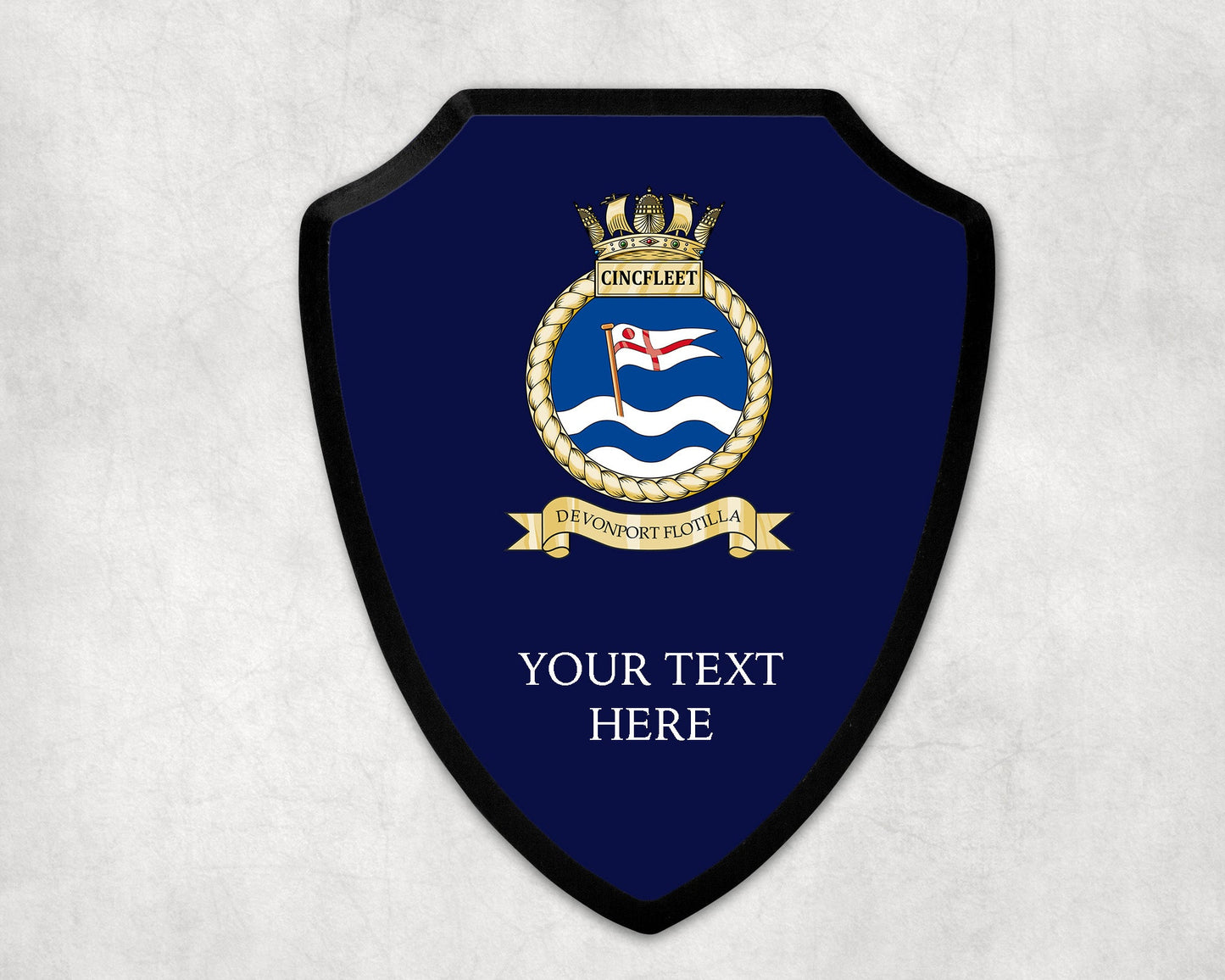 Commander Devonport Flotilla - Comdevflot - Royal Navy Printed Wall Shield