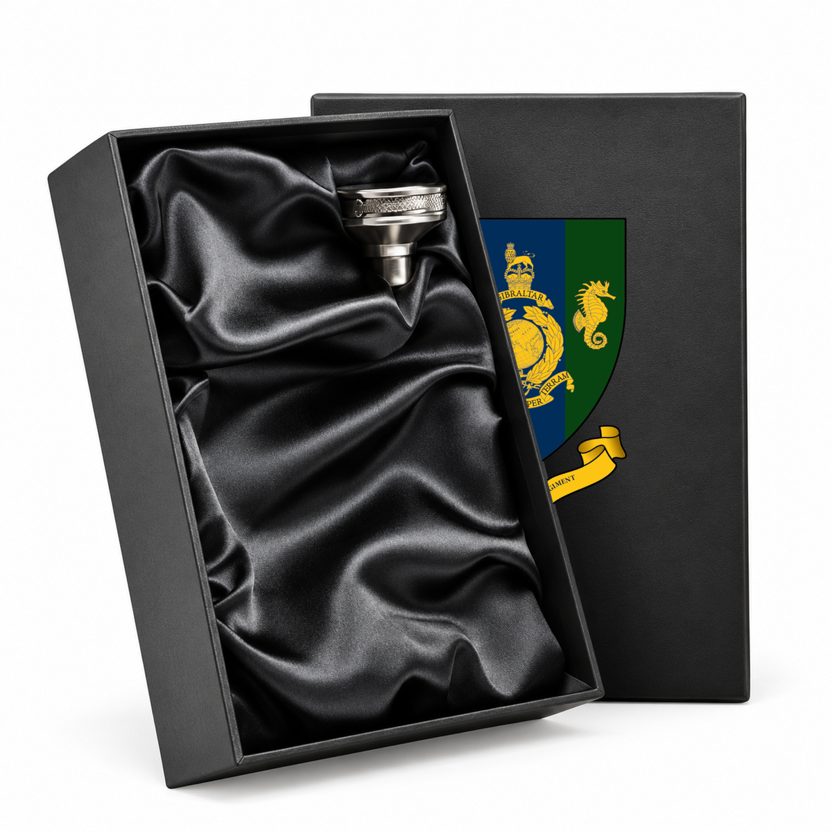 Commando Logistic Regiment RM (CLR) - Hip Flask | The Crafty Black Dog â€” Hip_Flask_Rear_Lid_SHOPIFY_Smart_Object