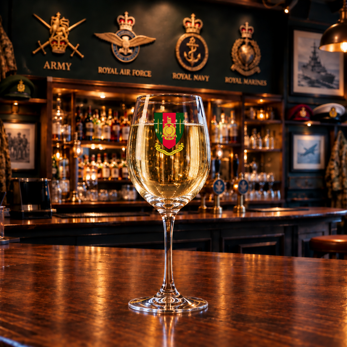 Commando Training Centre - Wine Glass | The Crafty Black Dog - Wine Glass | The Crafty Black Dog