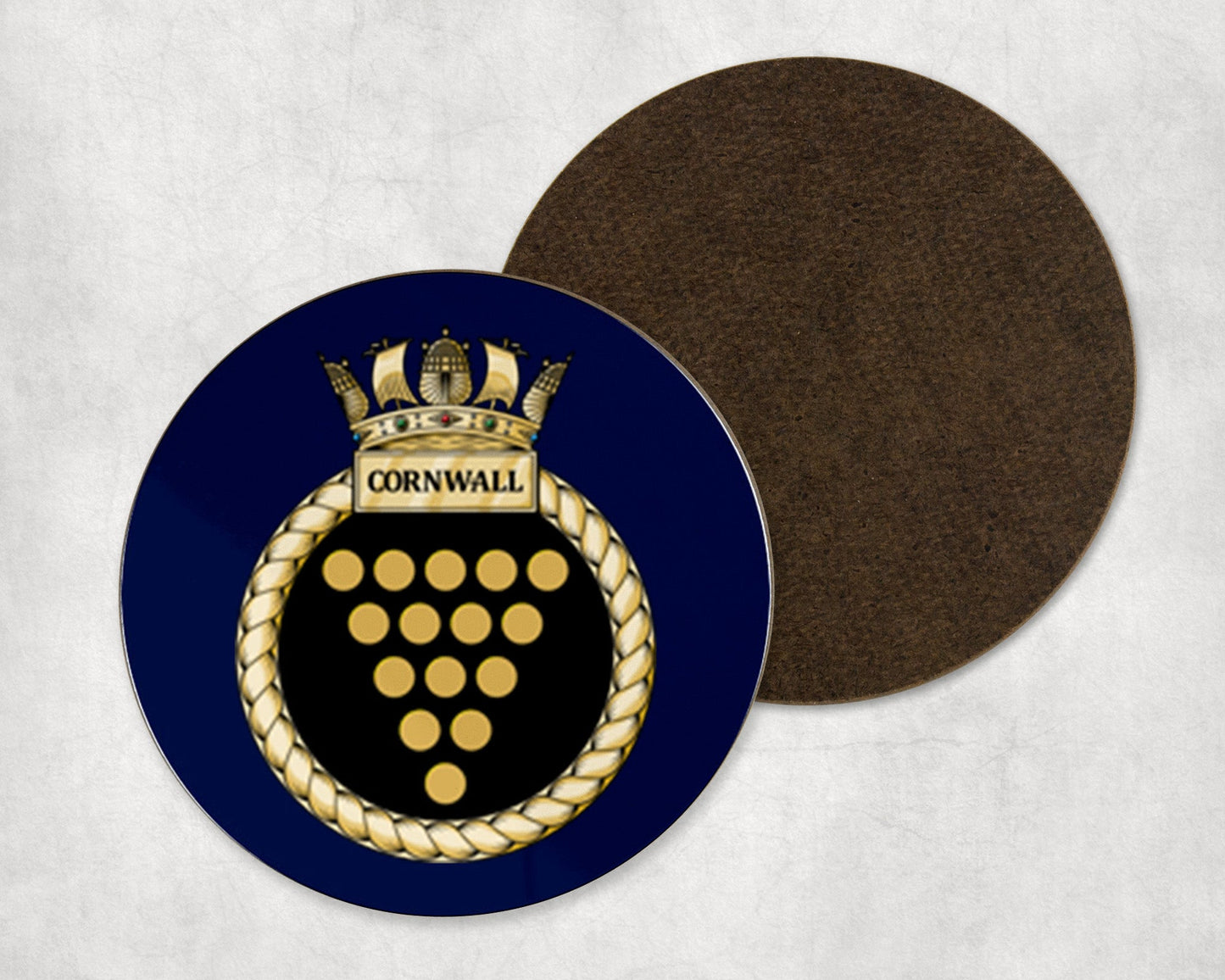HMS Cornwall - Round Coaster Set