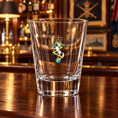 Corps of Royal Electrical and Mechanical Engineers (REME) - Shot Glasses | The Crafty Black Dog — Frosted_Shot_Glass_Military_Bar_Smart_Object copy