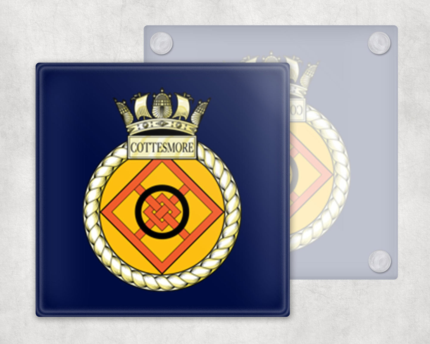 HMS Cottesmore - Glass Coaster