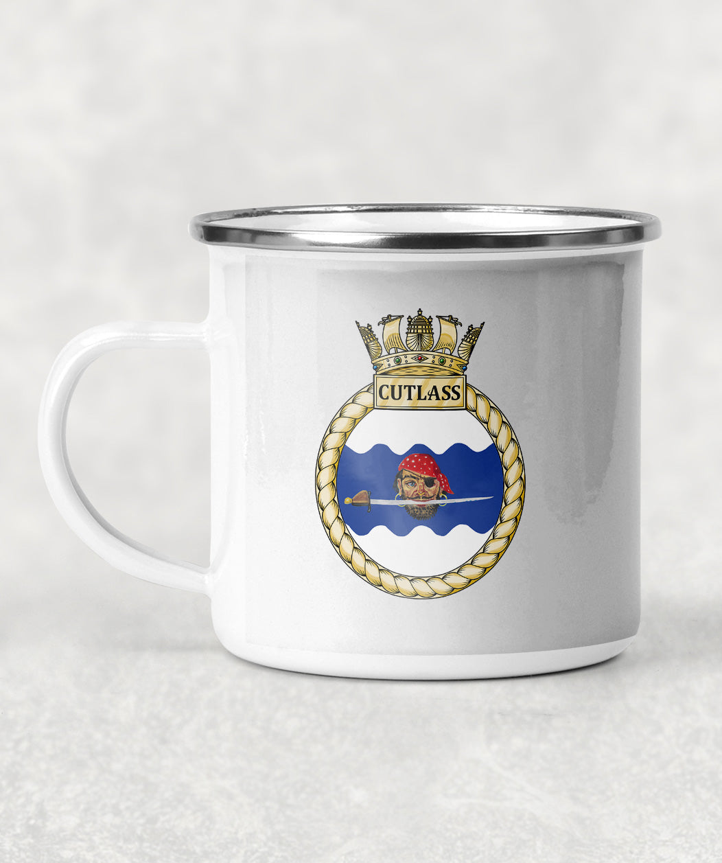 HMS Cutlass - Enamel Mug