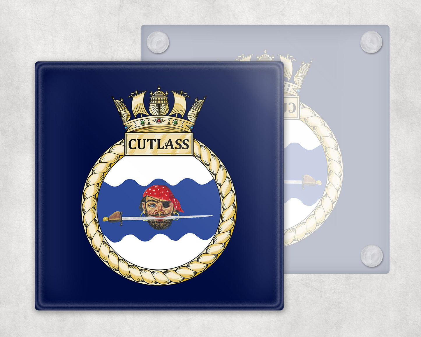 HMS Cutlass - Glass Coaster