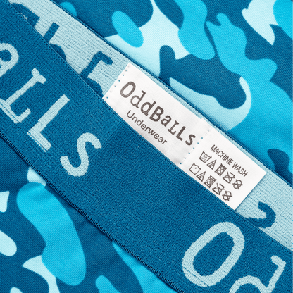 OddBalls - Blue Commando - Mens Cotton Boxer Shorts