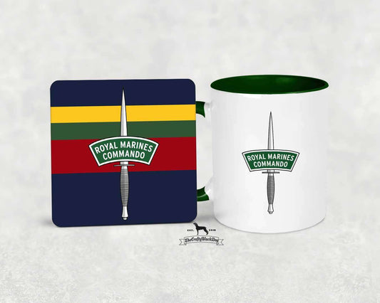 Royal Marines Commando Dagger - Mug and Coaster Set