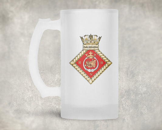 HMS Dalriada - Frosted Stein/Tankard/Beer Mug - Frosted Stein/Tankard/Beer Mug
