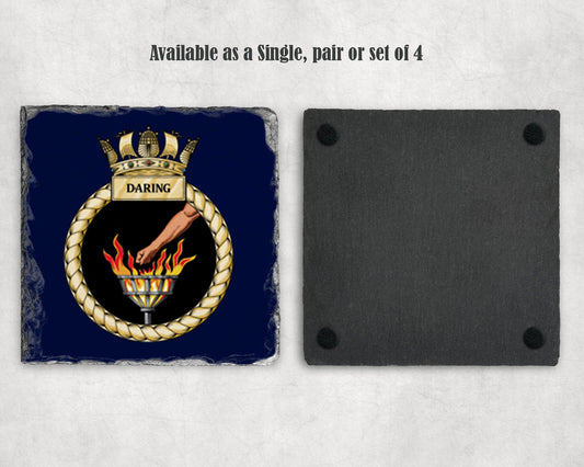 HMS Daring - Slate Coaster