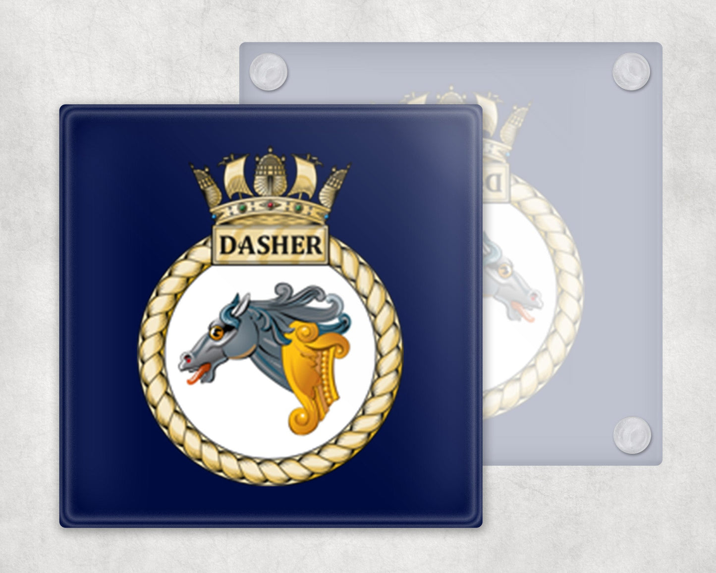 HMS Dasher - Glass Coaster