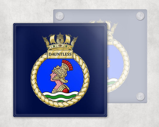HMS Dauntless - Glass Coaster