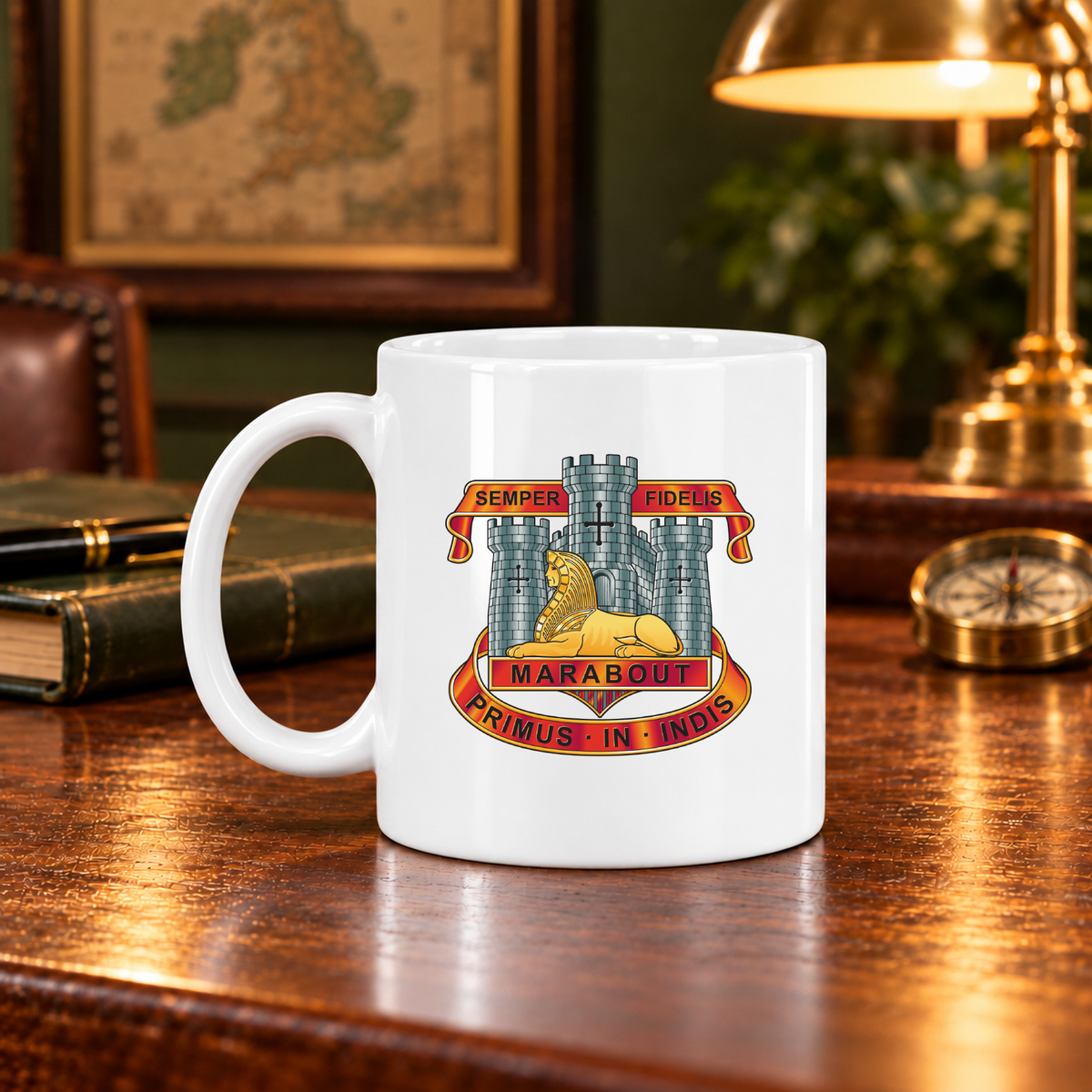Devon & Dorset Crest - 11oz Mug | The Crafty Black Dog