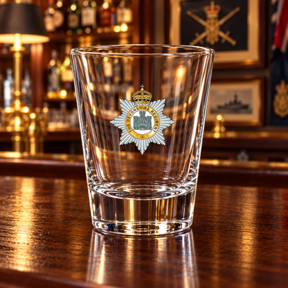 Devonshire Regiment - Shot Glasses | The Crafty Black Dog — Frosted_Shot_Glass_Military_Bar_Smart_Object copy