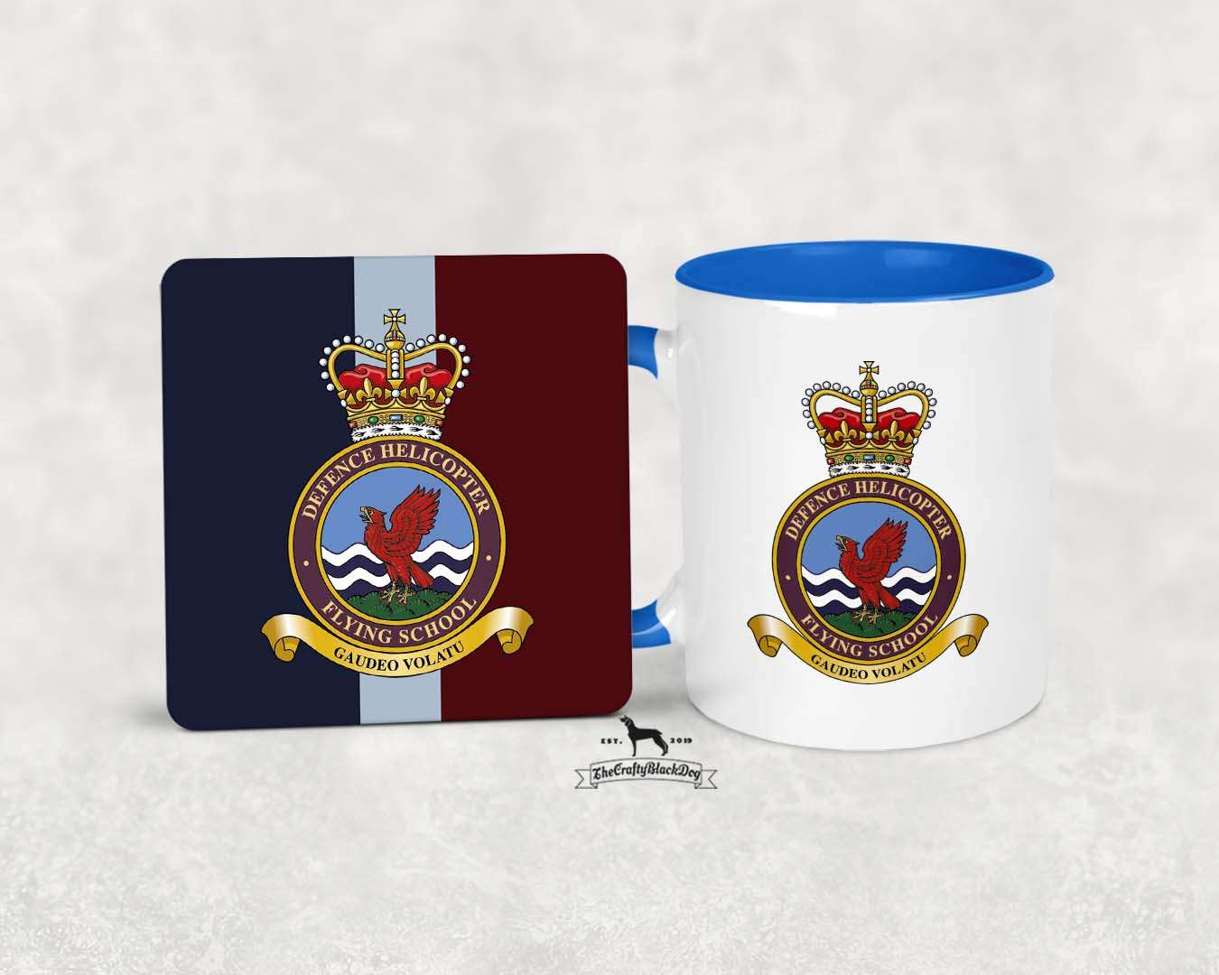 Defence Helicopter Flying School RAF - MUG and COASTER SET