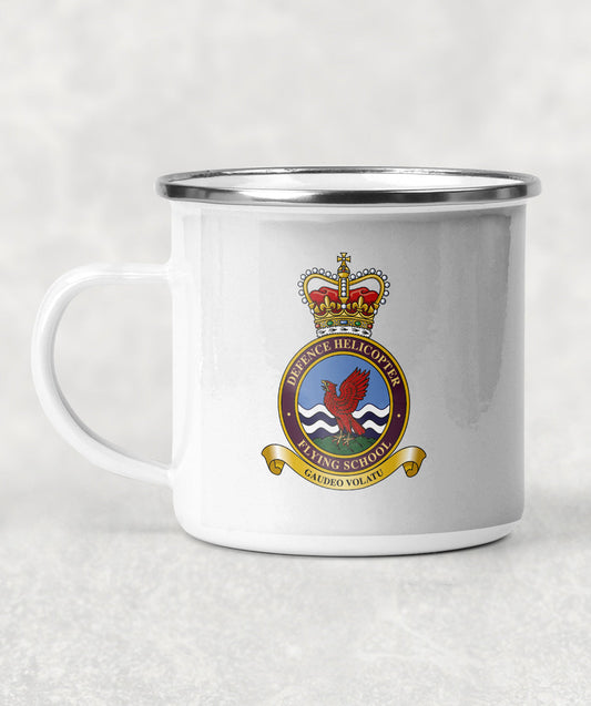 Defence Helicopter Flying School - Enamel Mug
