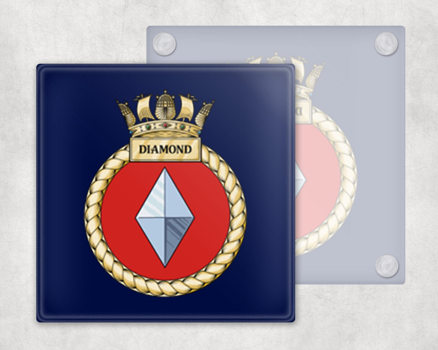 HMS Diamond - Glass Coaster